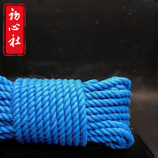 blue shibari rope