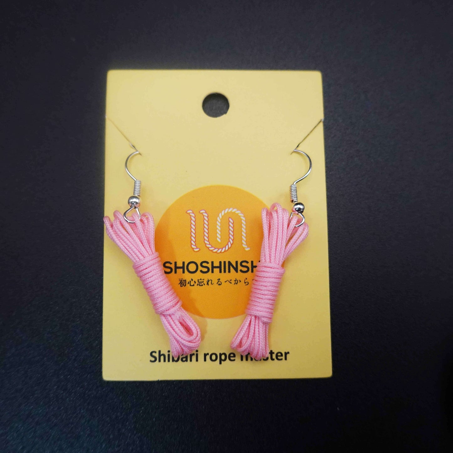 Shibari Rope Hanging Hoop Earrings