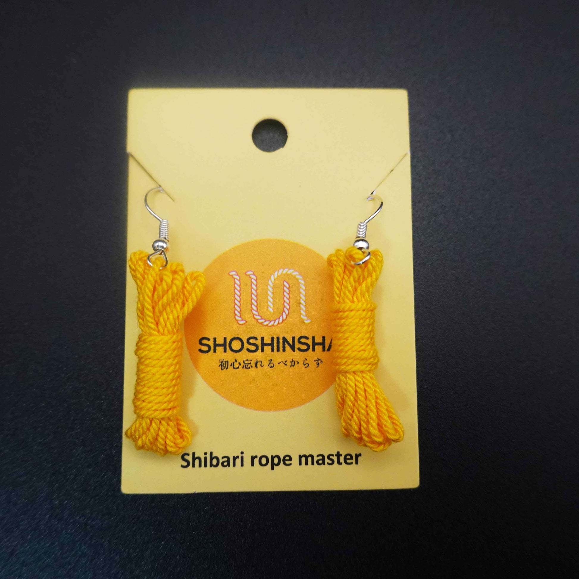 Shibari Rope Hanging Hoop Earrings