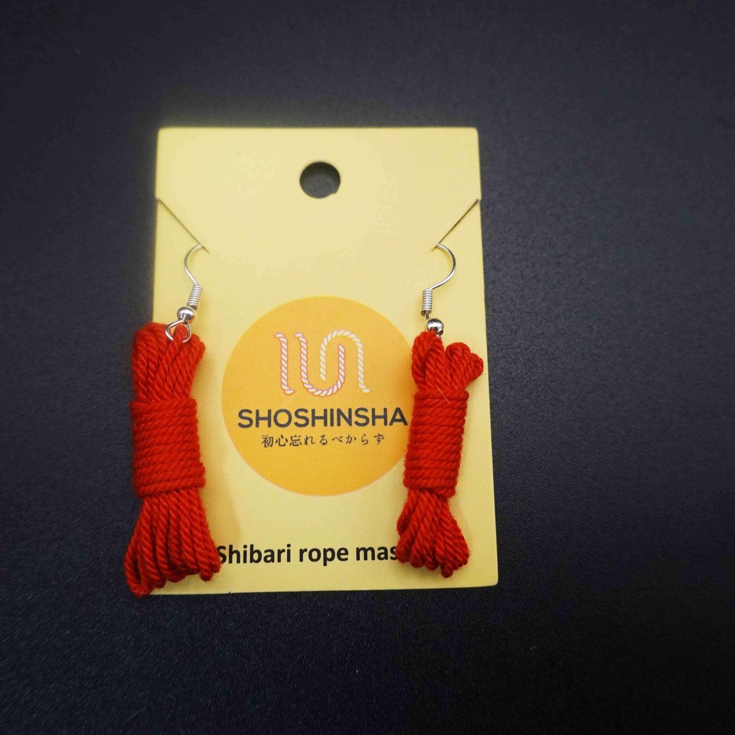 Shibari Rope Hanging Hoop Earrings