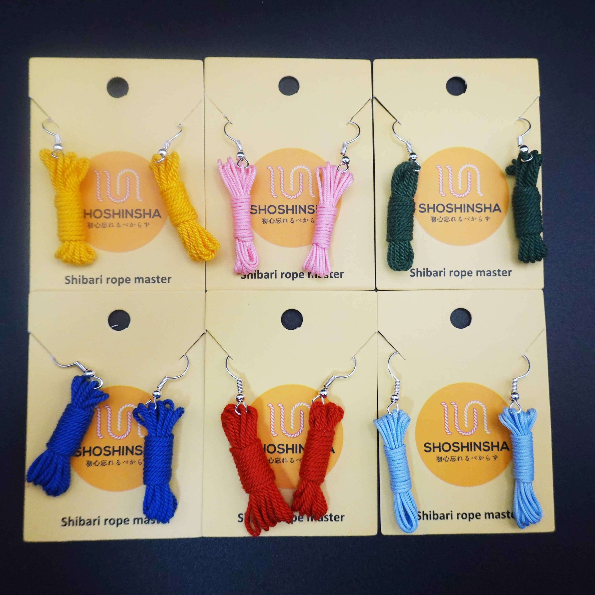 Shibari Rope Hanging Hoop Earrings