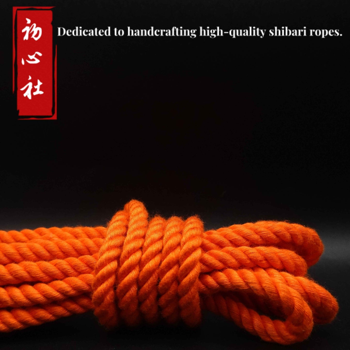 shibari rope-orange bamboo rope