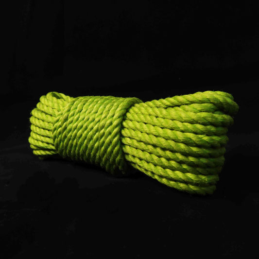 Yellow-green bondage Rope