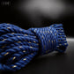 blue gold shibari rope