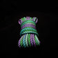 Aurora gradient jute shibari rope coil