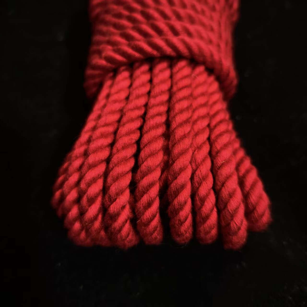 red bamboo rope