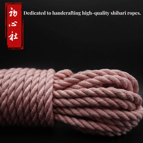 Cherry Blossom Pink Jute Rope - Soft and delicate, perfect for crafting and shibari.