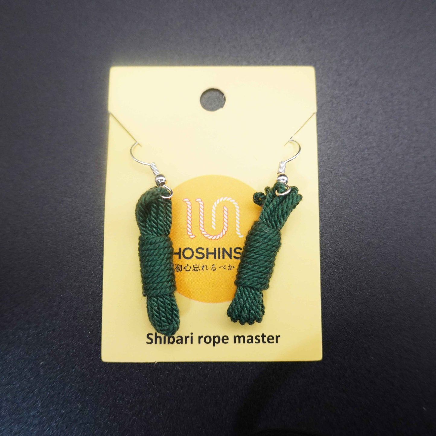 Shibari Rope Hanging Hoop Earrings