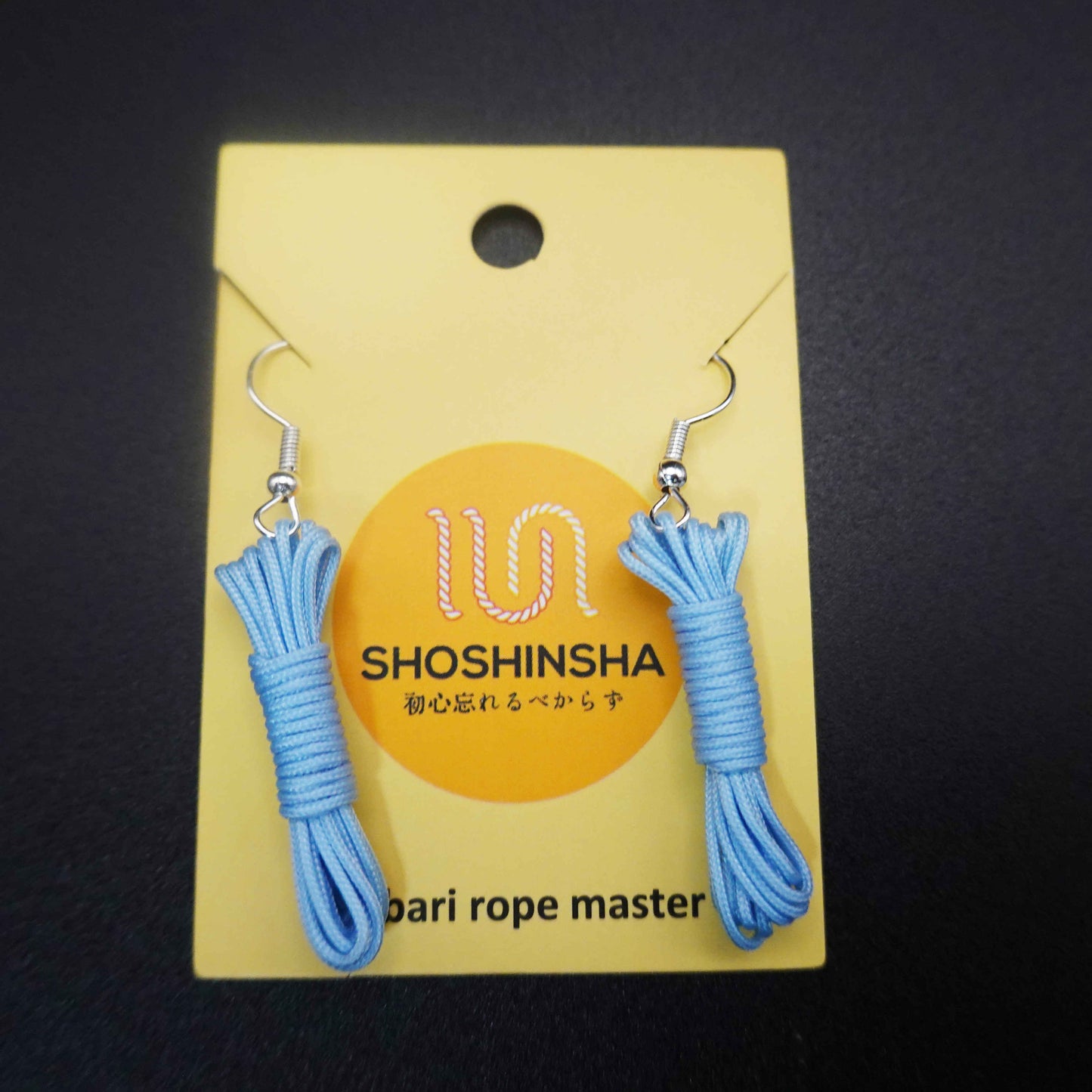 Shibari Rope Hanging Hoop Earrings