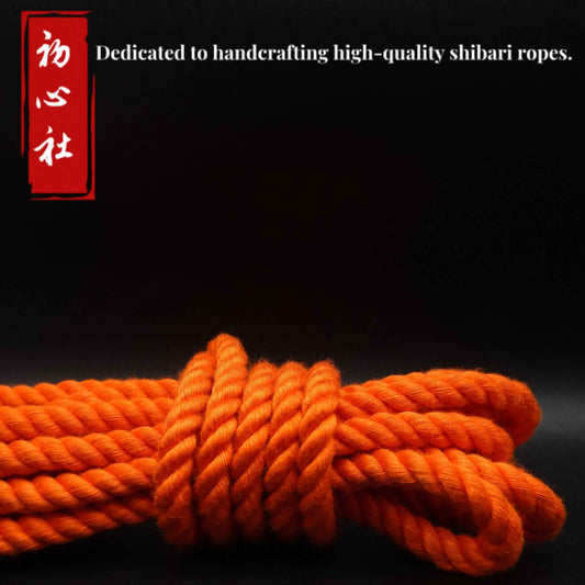 shibari rope-orange bamboo rope