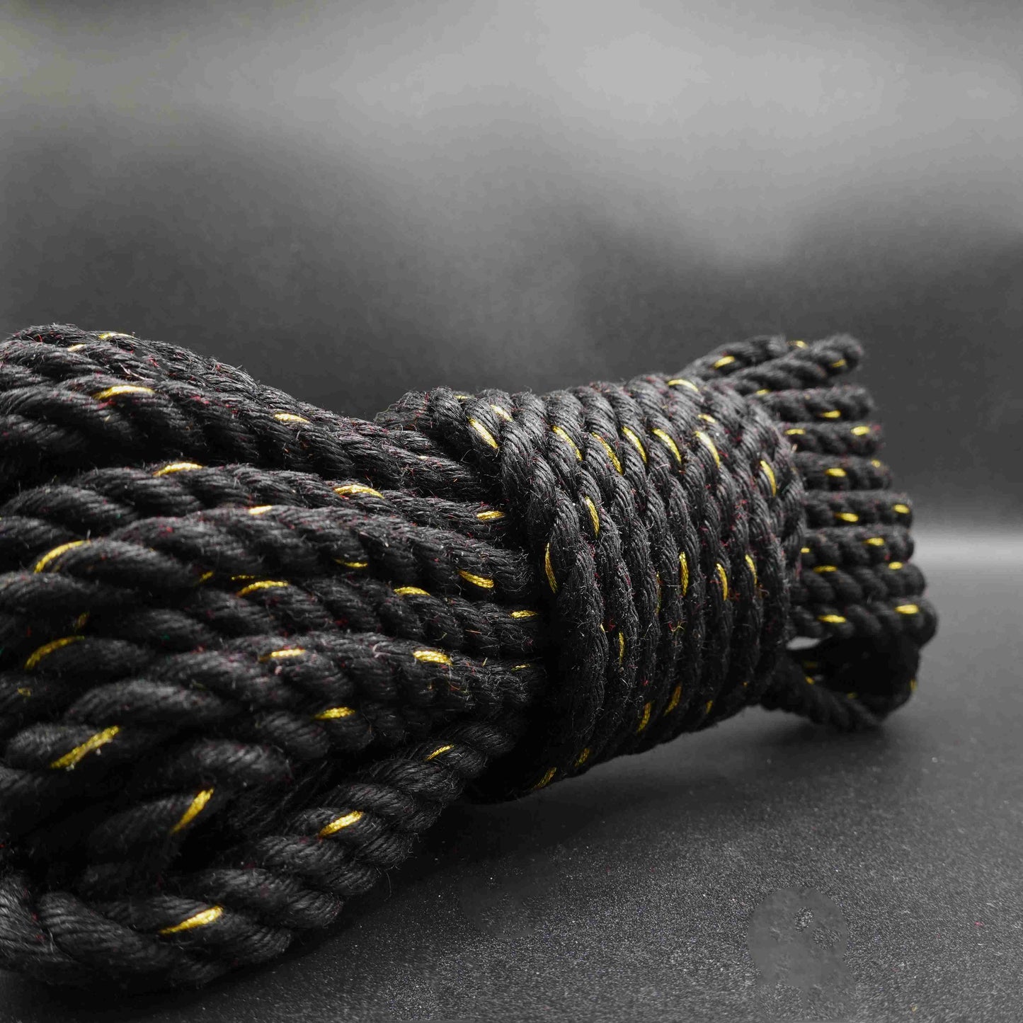 Black Spun Gold Jute Rope